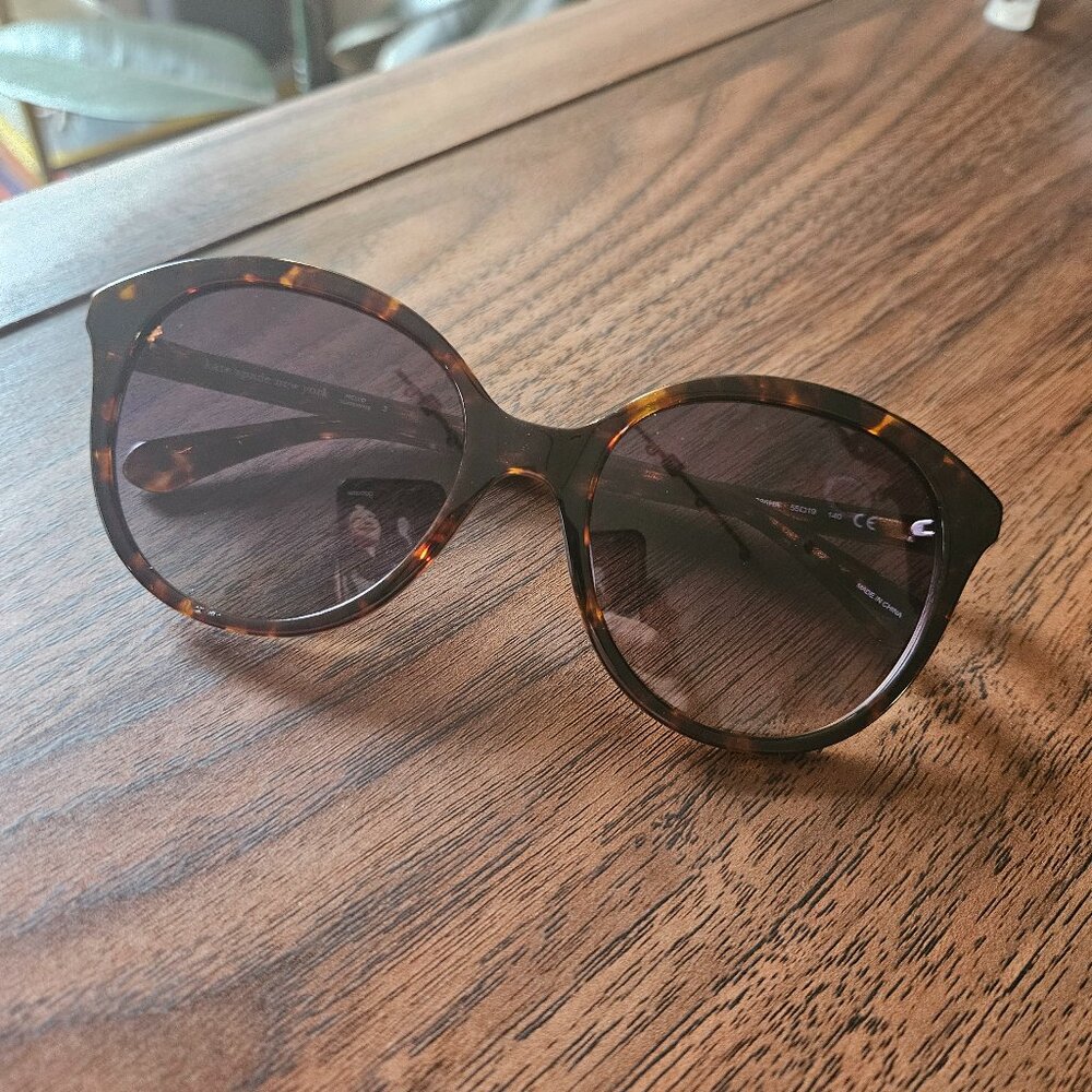 Kate Spade Hello Sunshine Round Cat Eye Tortoise Sunglasses